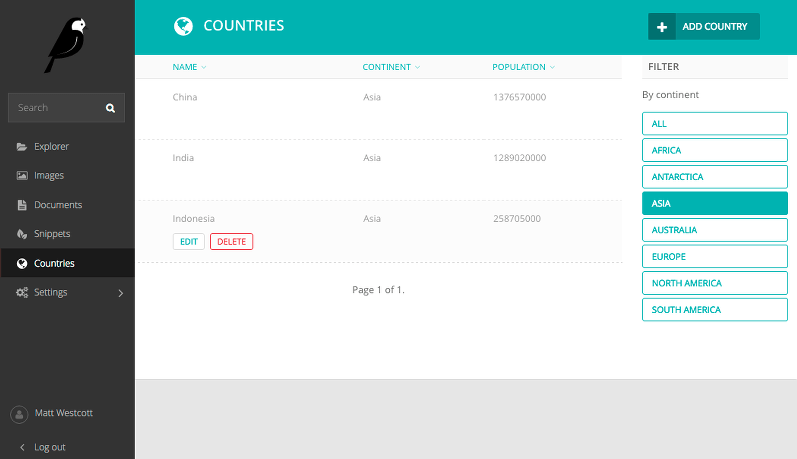 modeladmin screenshot